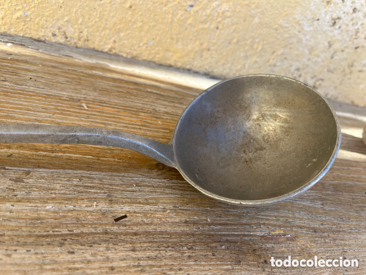 Antig&uuml;edades: Cuchar&oacute;n antiguo. Utensilio del hogar. - Foto 2