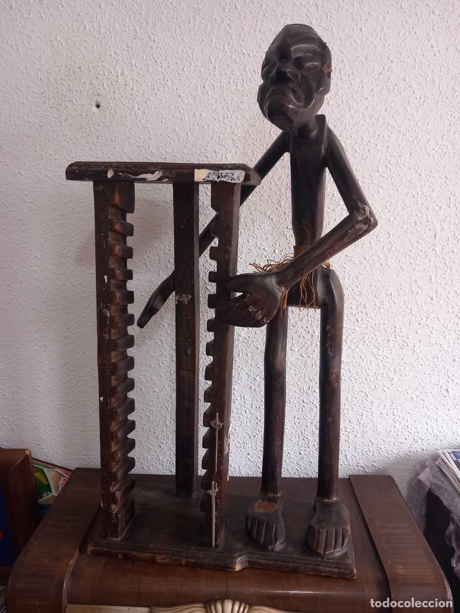 Antig&uuml;edades: TALLA GRANDE DE MADERA - Foto 1