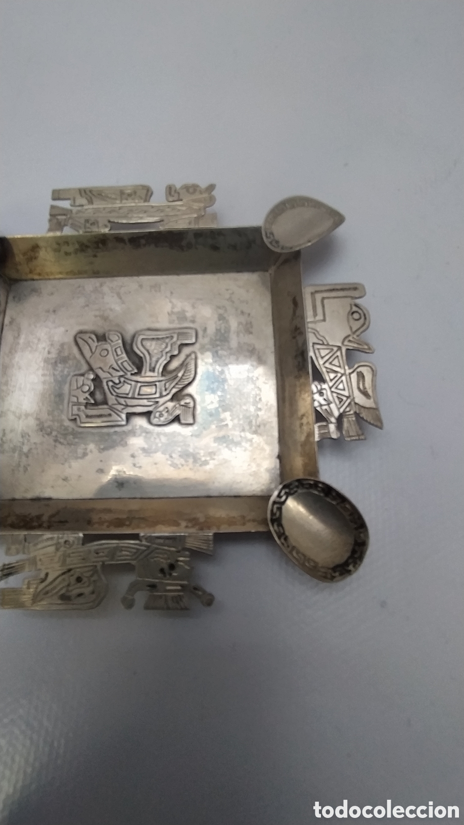 Antig&uuml;edades: Cenicero de plata maya - Foto 3