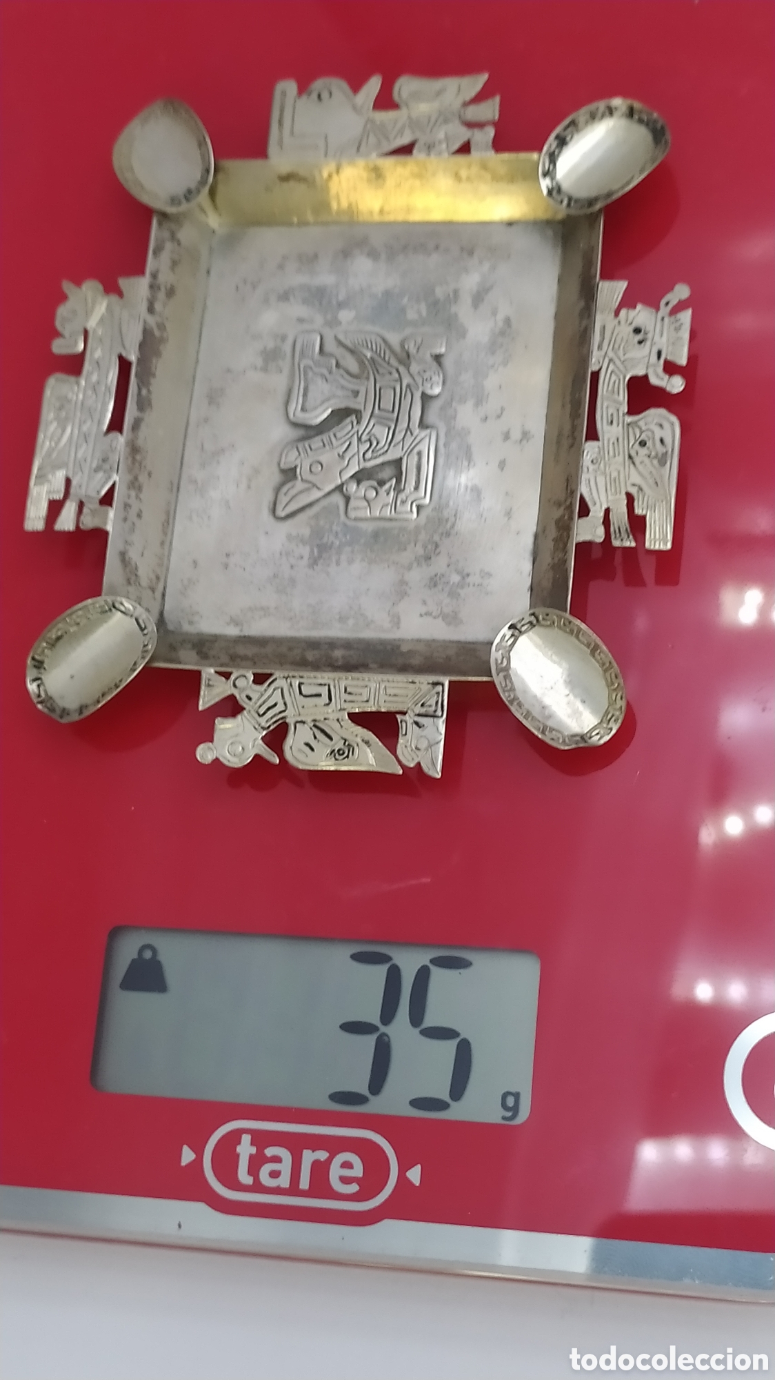 Antig&uuml;edades: Cenicero de plata maya - Foto 6