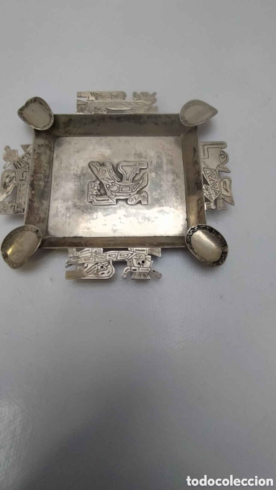 Antig&uuml;edades: Cenicero de plata maya - Foto 1