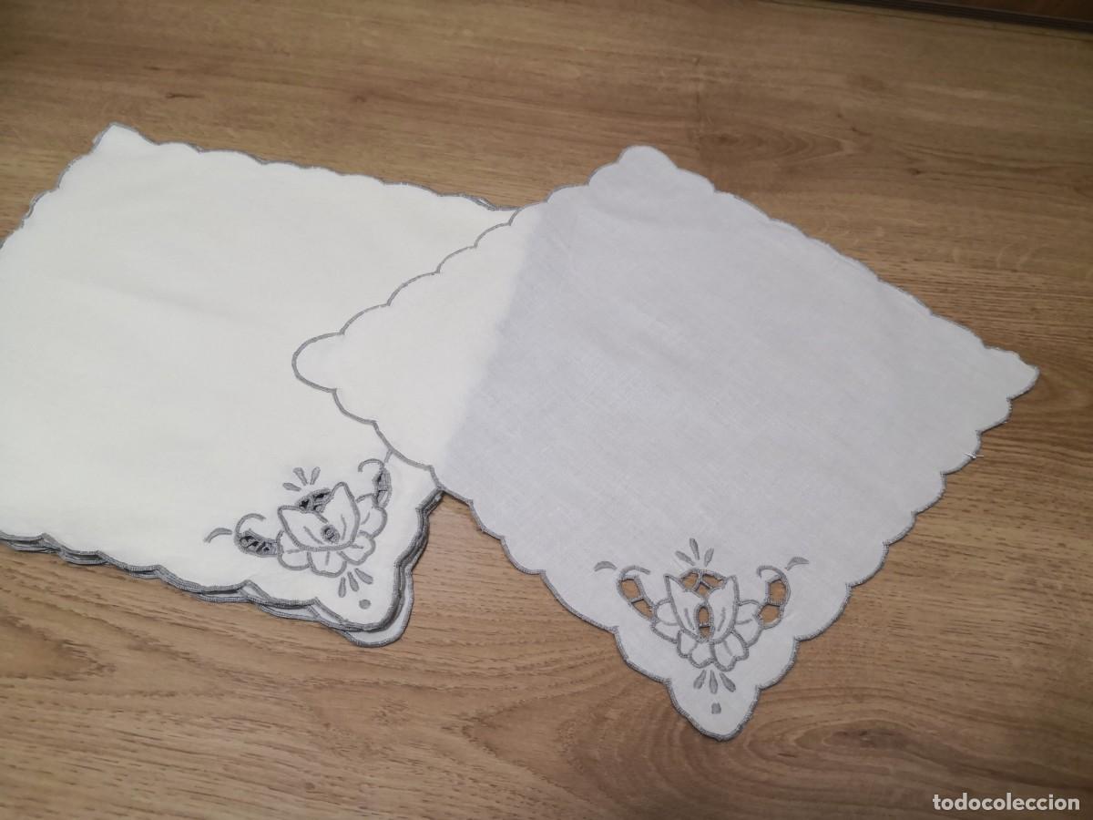 Antig&uuml;edades: SERVILLETAS BORDADAS SIN ESTRENAR - Foto 3