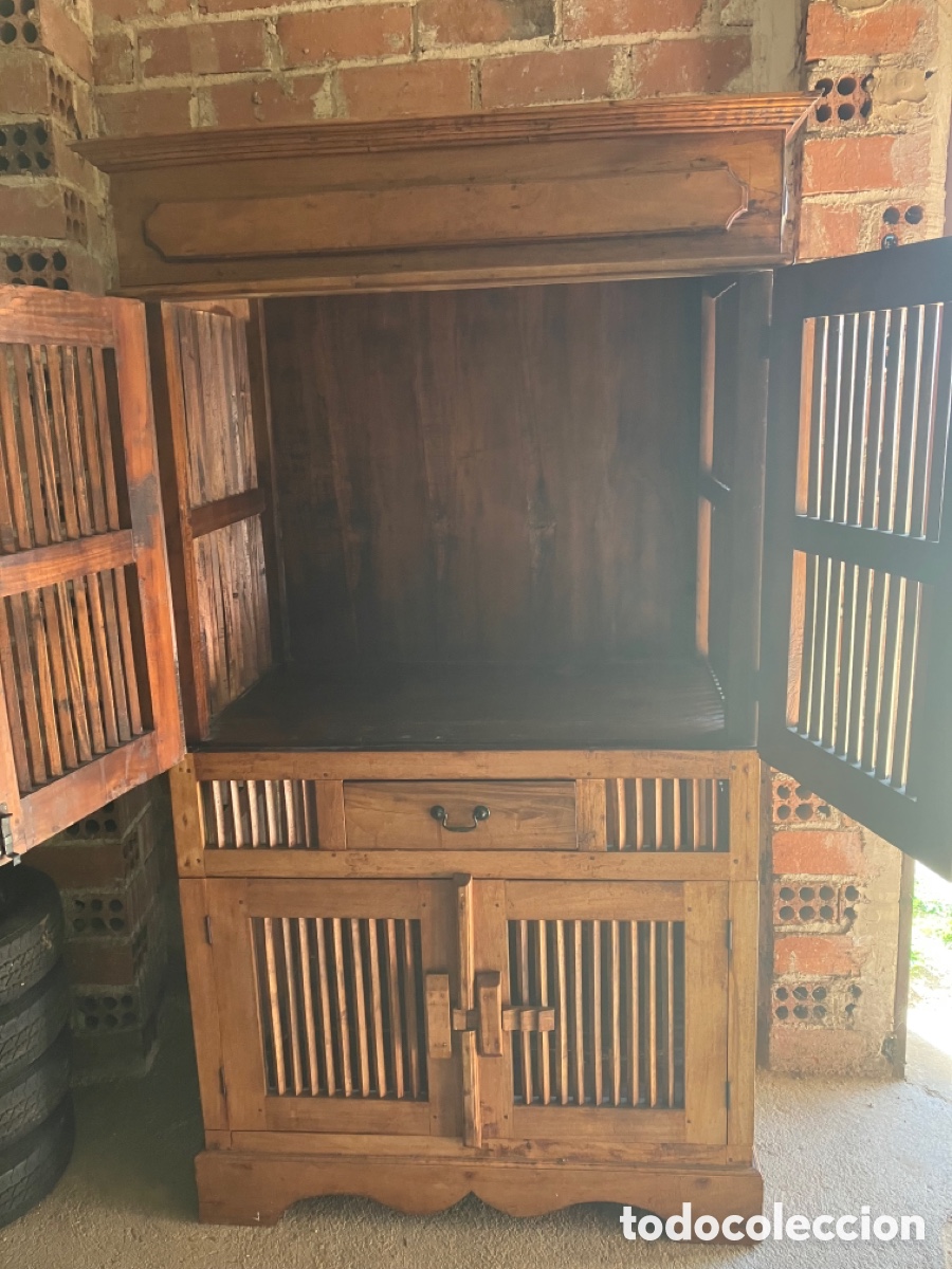 Antig&uuml;edades: Mueble Colonial en madera de teka - Foto 4
