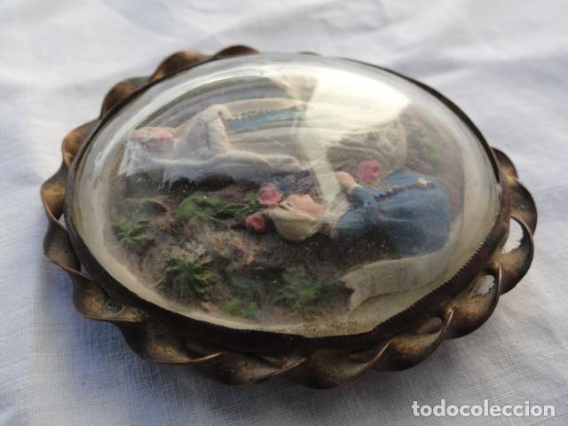Antig&uuml;edades: MEDALLA CAMAFEO VIRGEN DE LOURDES. - Foto 3