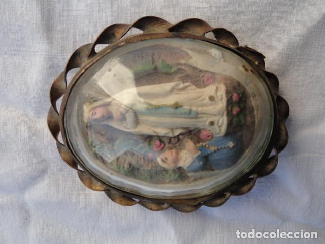 Antig&uuml;edades: MEDALLA CAMAFEO VIRGEN DE LOURDES. - Foto 4