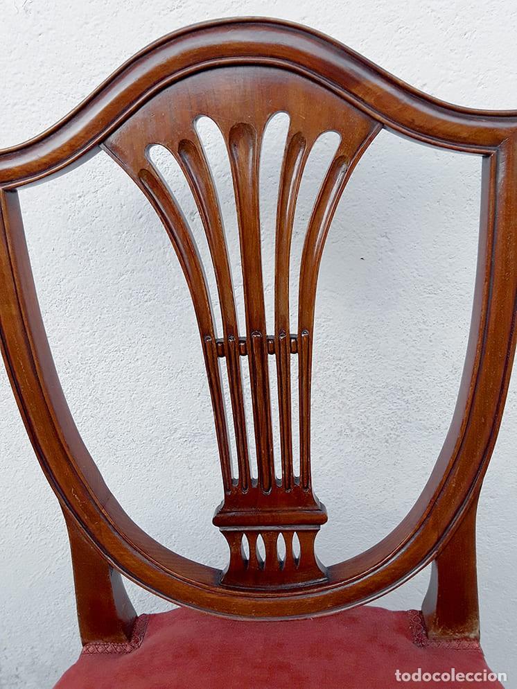 Antig&uuml;edades: Mesa de comedor estilo Hepplewhite con 8 sillas - Foto 7