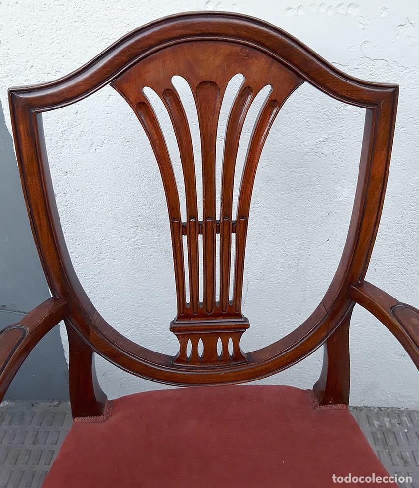 Antig&uuml;edades: Mesa de comedor estilo Hepplewhite con 8 sillas - Foto 11