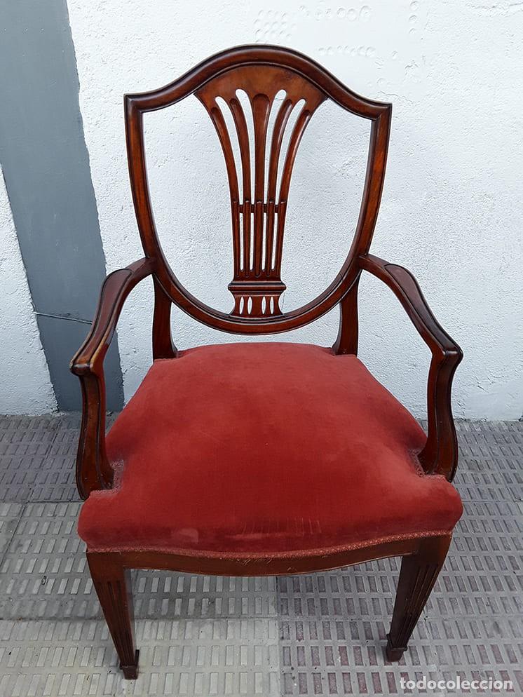 Antig&uuml;edades: Mesa de comedor estilo Hepplewhite con 8 sillas - Foto 12
