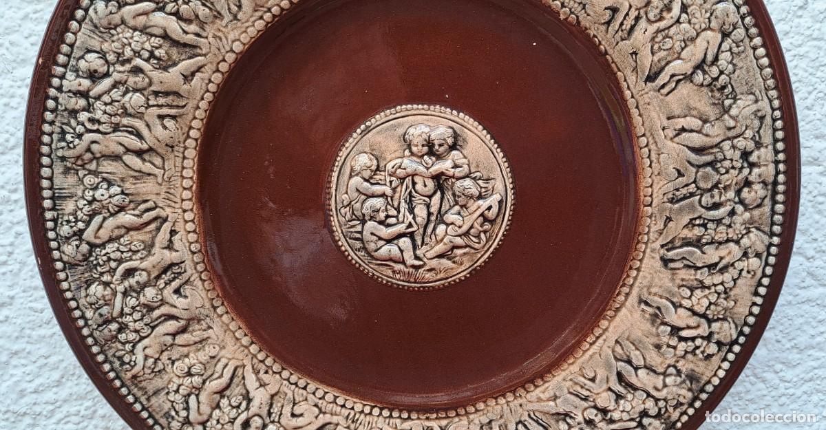Antig&uuml;edades: GRAN PLATO DE CER&Aacute;MICA, 38,5 CM - Foto 2