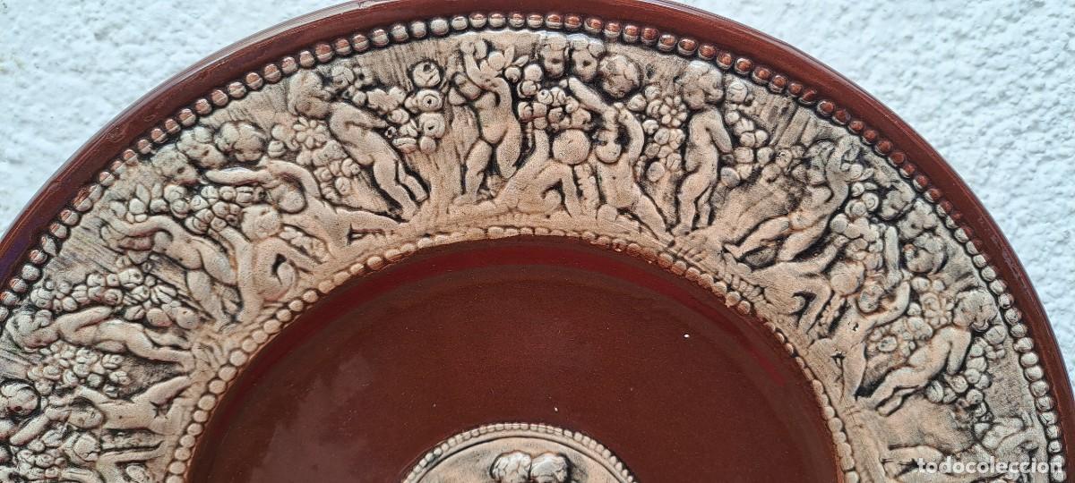Antig&uuml;edades: GRAN PLATO DE CER&Aacute;MICA, 38,5 CM - Foto 3