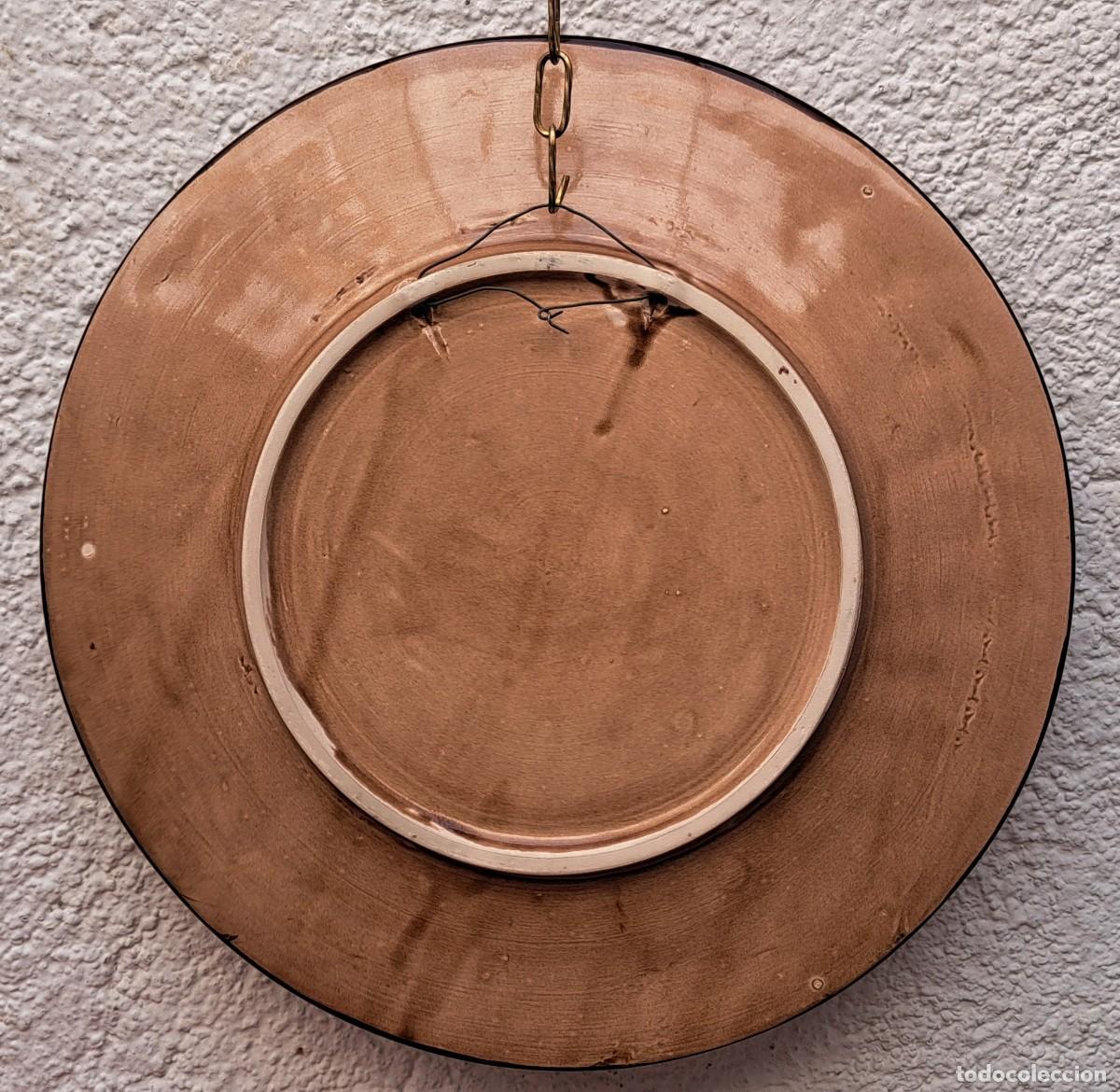 Antig&uuml;edades: GRAN PLATO DE CER&Aacute;MICA, 38,5 CM - Foto 4