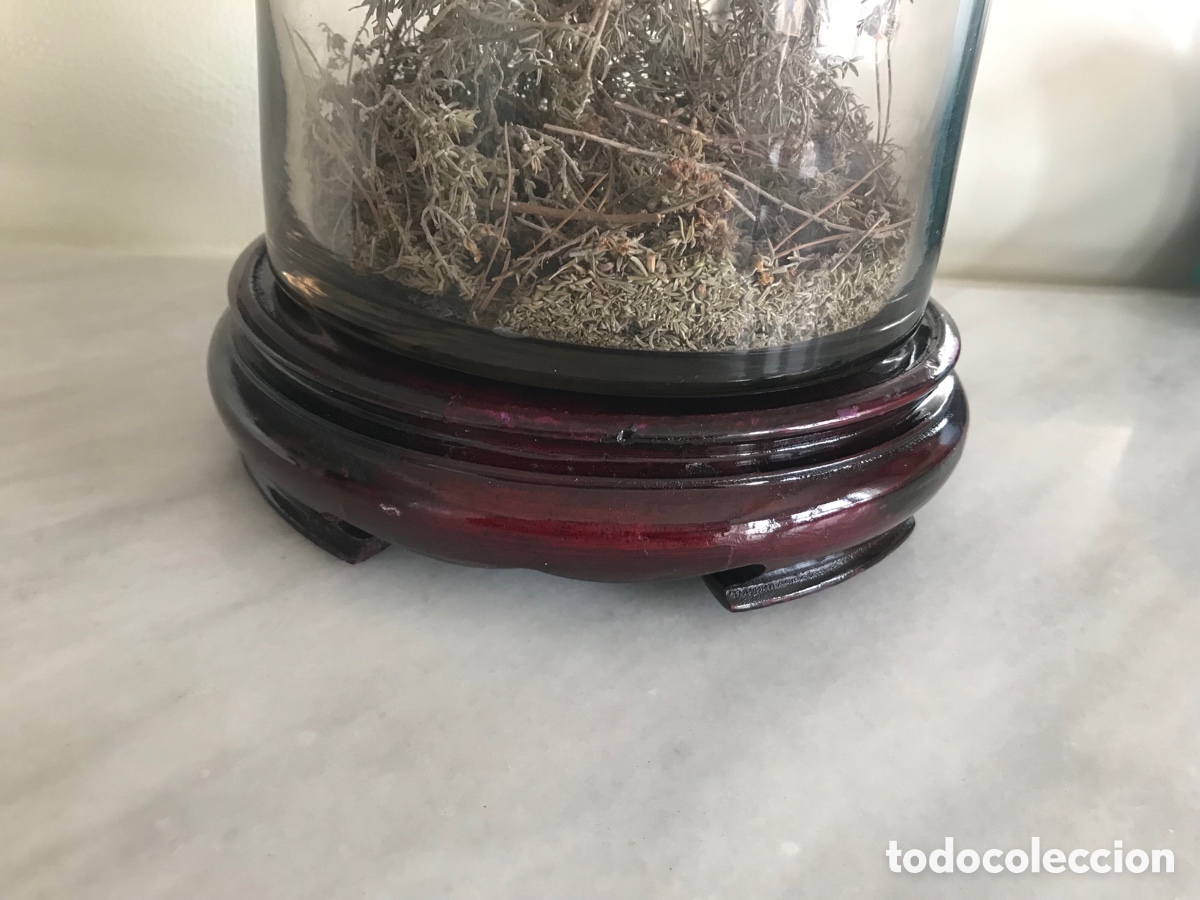Antig&uuml;edades: Peana de madera tallada antigua - Foto 1