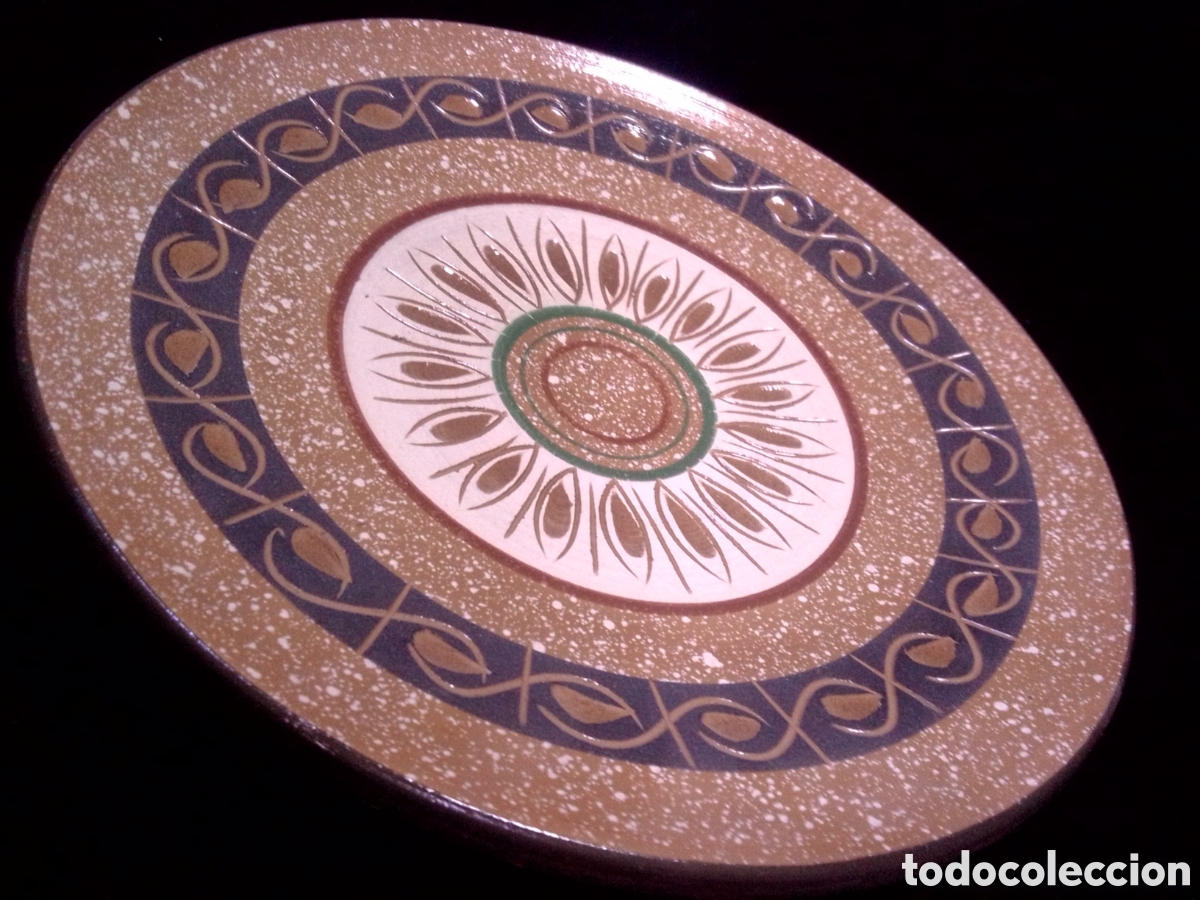 Antig&uuml;edades: Plato de ceramica. - Foto 1
