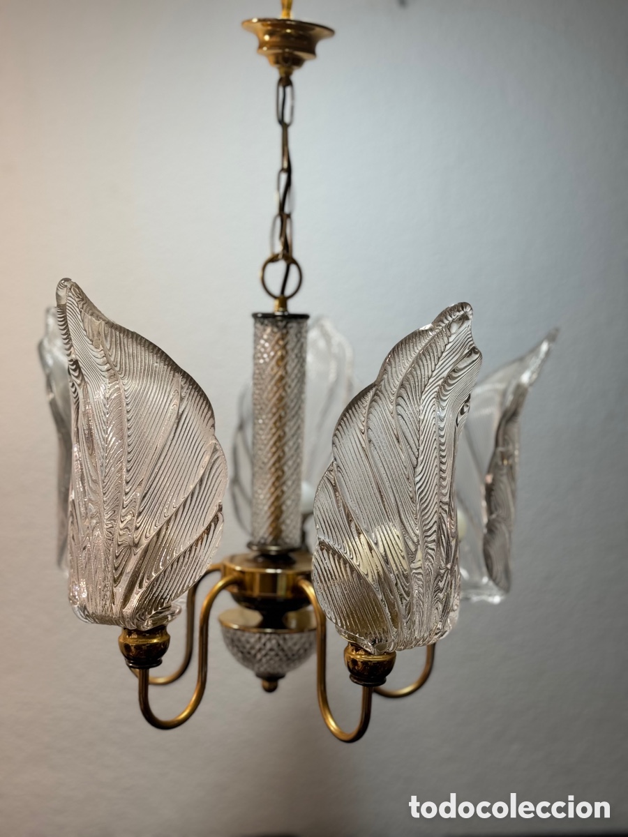 Antig&uuml;edades: L&aacute;mpara Vintage Murano - Foto 12