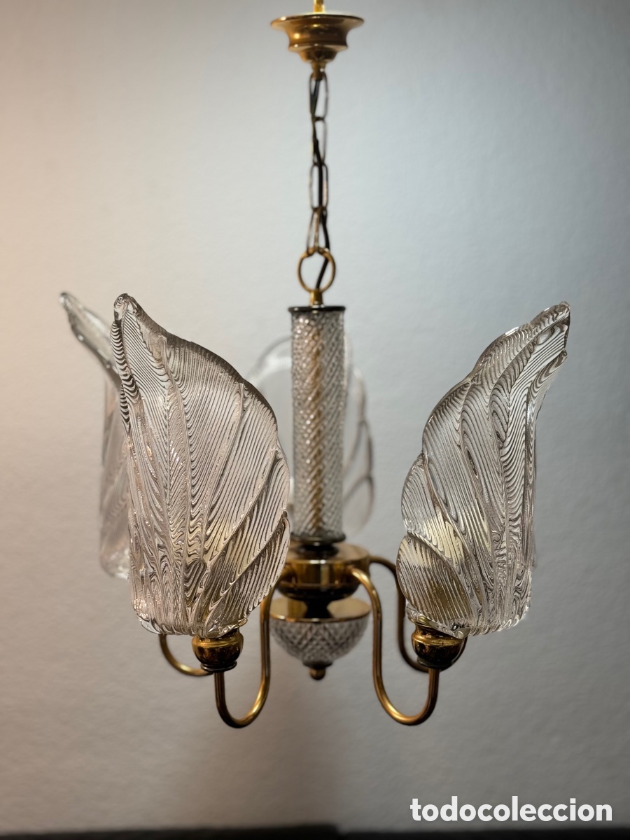 Antig&uuml;edades: L&aacute;mpara Vintage Murano - Foto 14