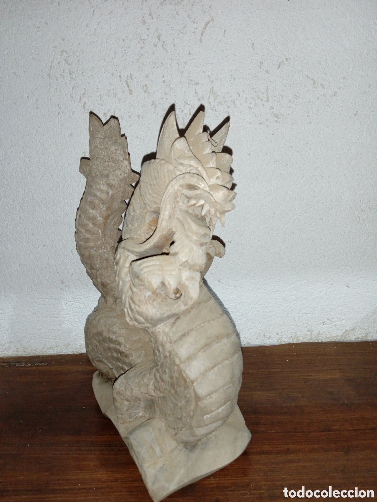 Antig&uuml;edades: Drag&oacute;n chino de madera maciza - Foto 2