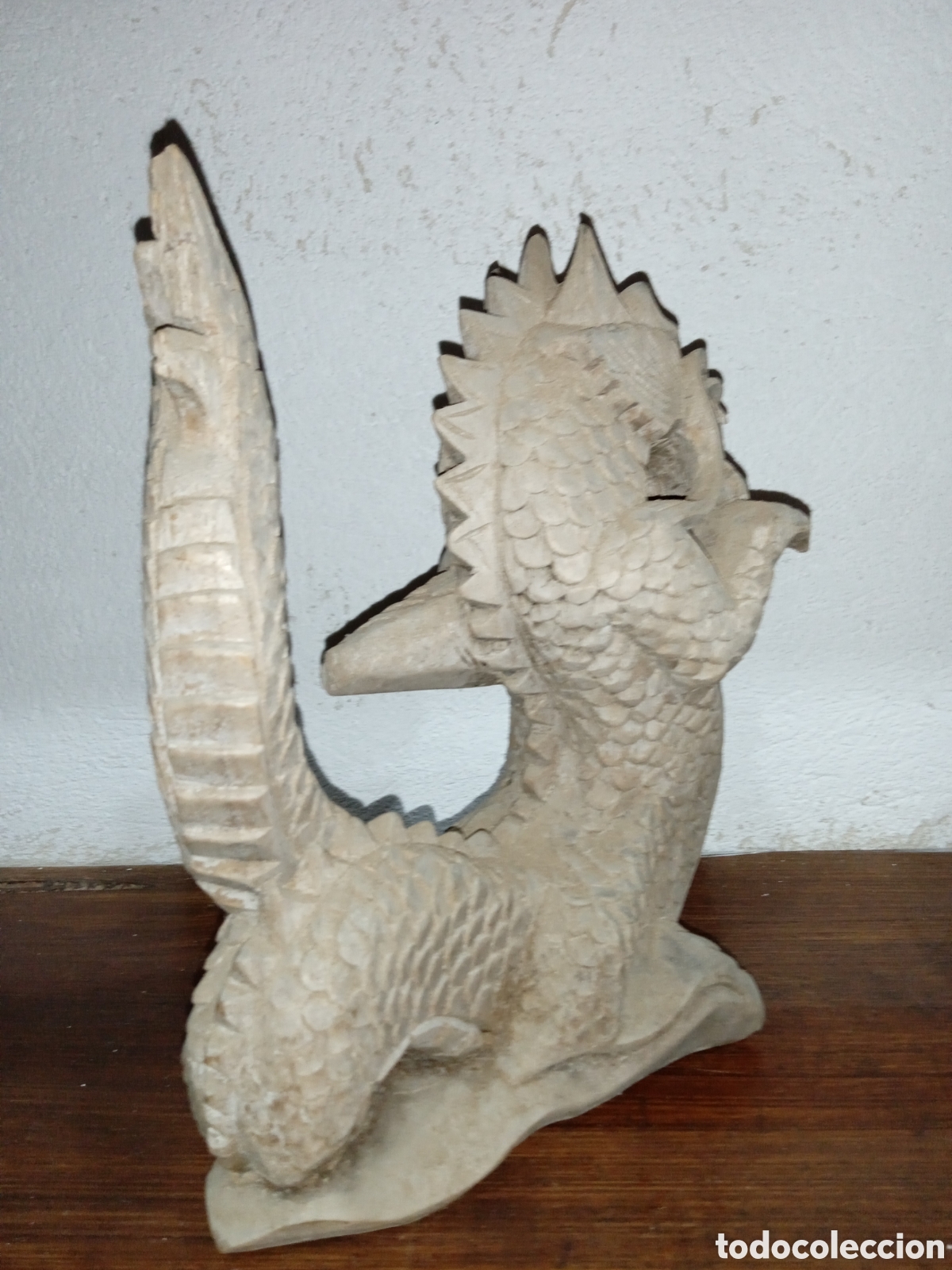 Antig&uuml;edades: Drag&oacute;n chino de madera maciza - Foto 3