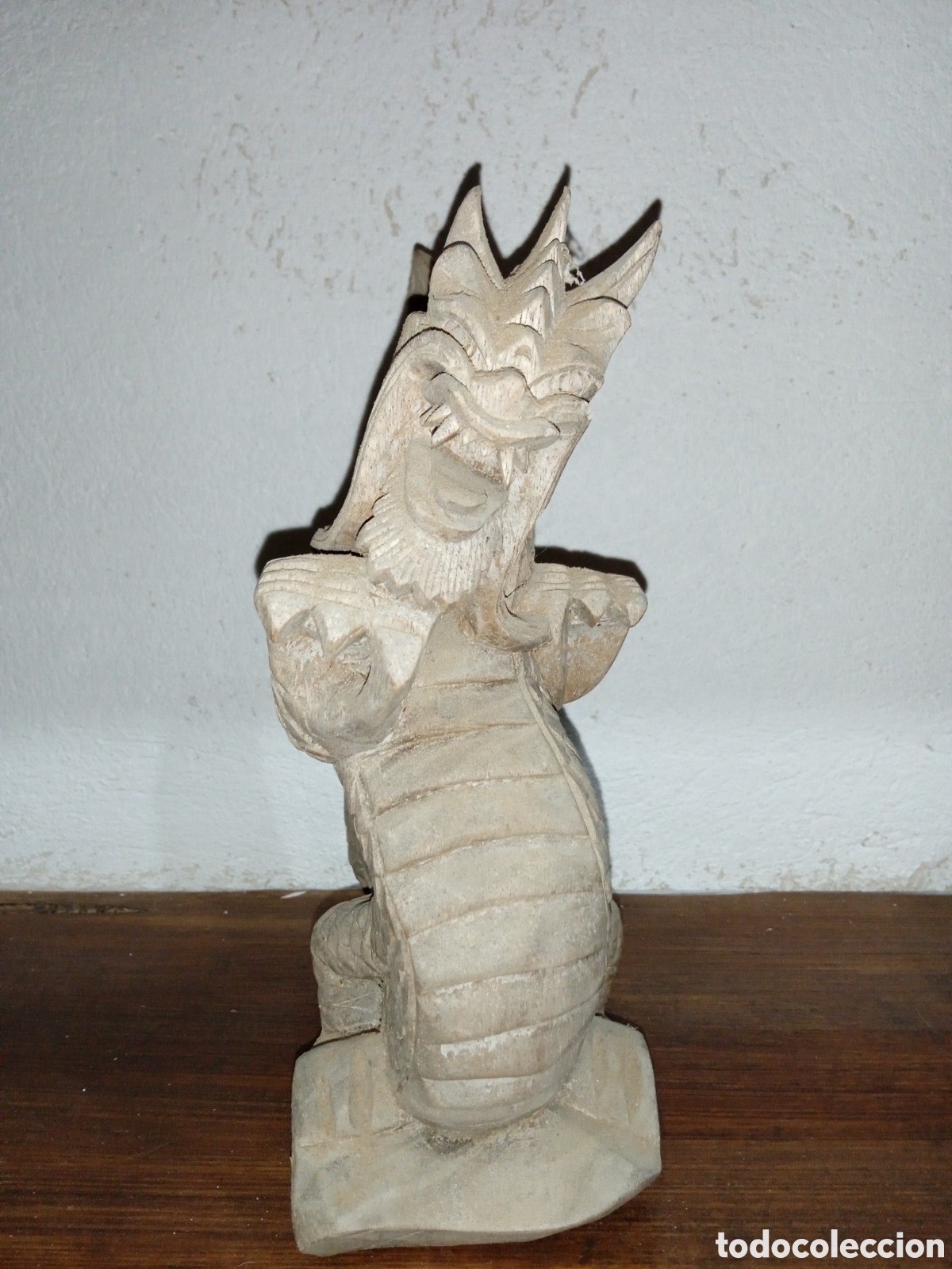 Antig&uuml;edades: Drag&oacute;n chino de madera maciza - Foto 5