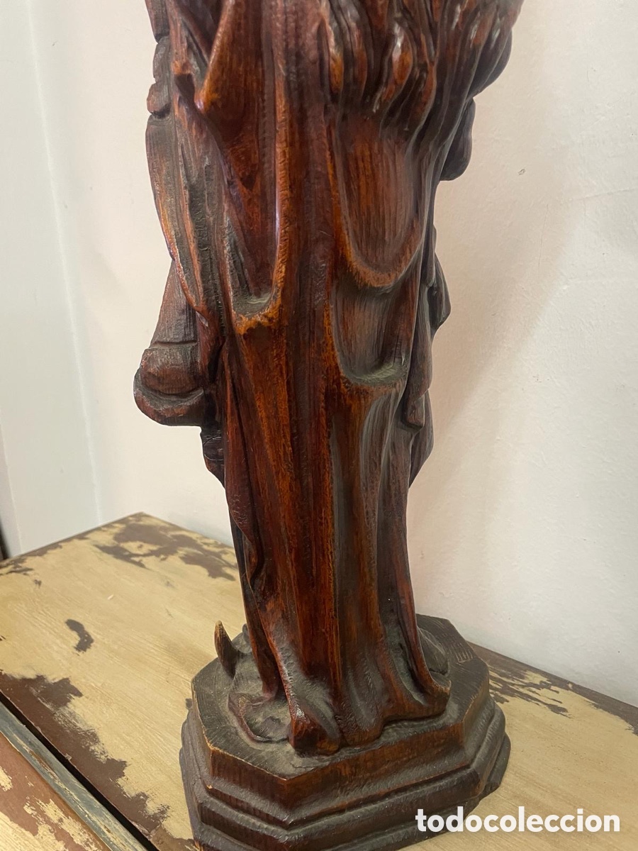 Antig&uuml;edades: Talla Madera Virgen con Ni&ntilde;o - Foto 5