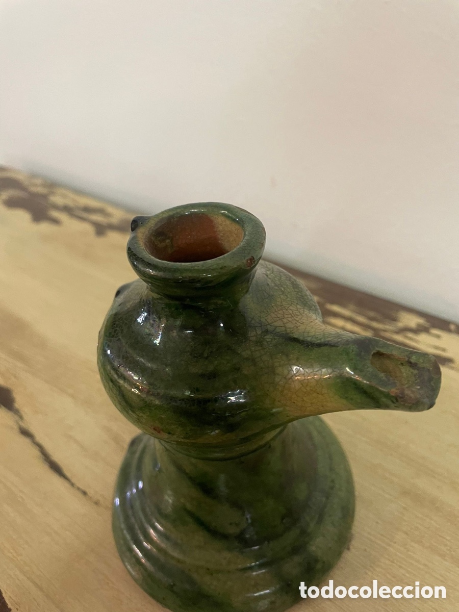 Antig&uuml;edades: Candil de aceite Siglo XIX - Foto 2
