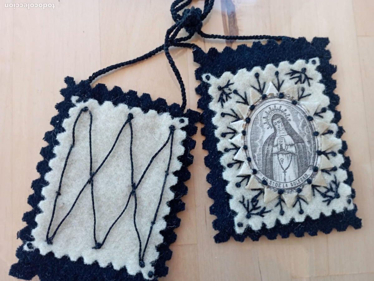 Antig&uuml;edades: ESCAPULARIO NUESTRA SE&Ntilde;ORA DE LA SOLEDAD. - Foto 1