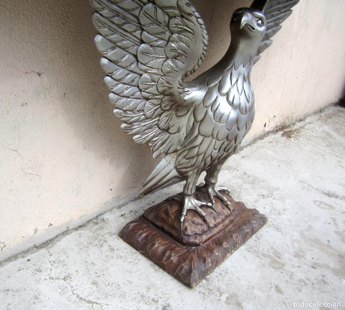 Antig&uuml;edades: Consola base de aguila plateada - Foto 5