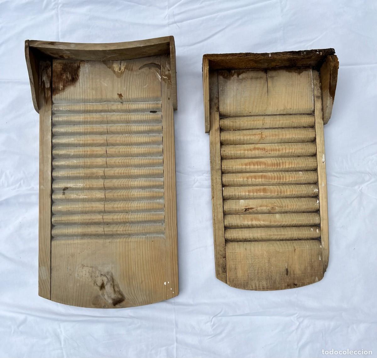 Antig&uuml;edades: Lote de 3 tablas de lavar a mano - Foto 1