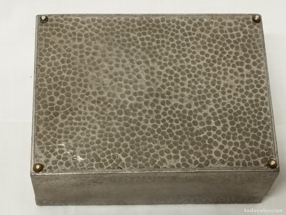Antig&uuml;edades: CAJA DE MADERA FORRADA DE ESTA&Ntilde;O - Foto 12