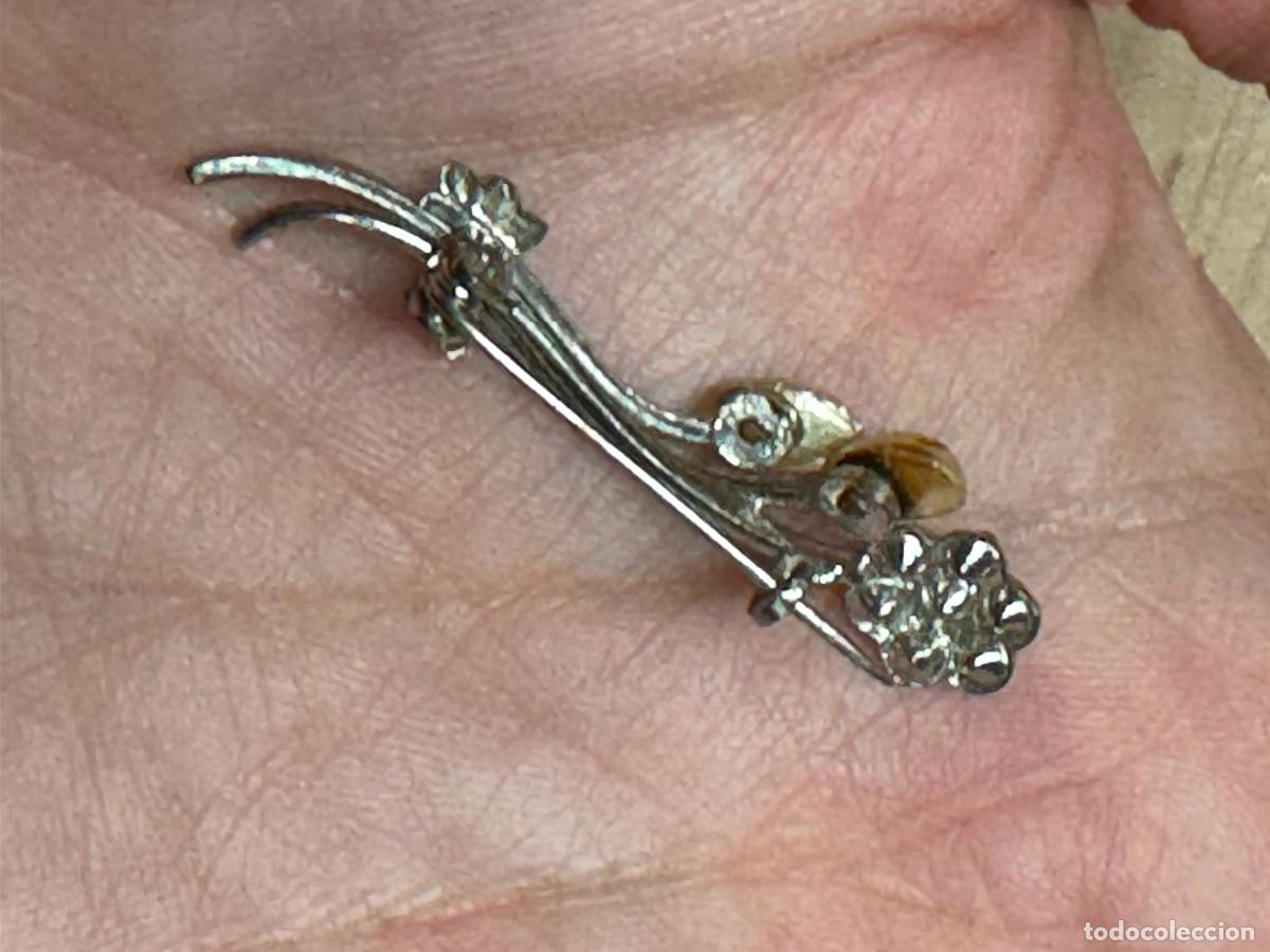 Antig&uuml;edades: PRECIOSO BROCHE PLATEADO - Foto 2