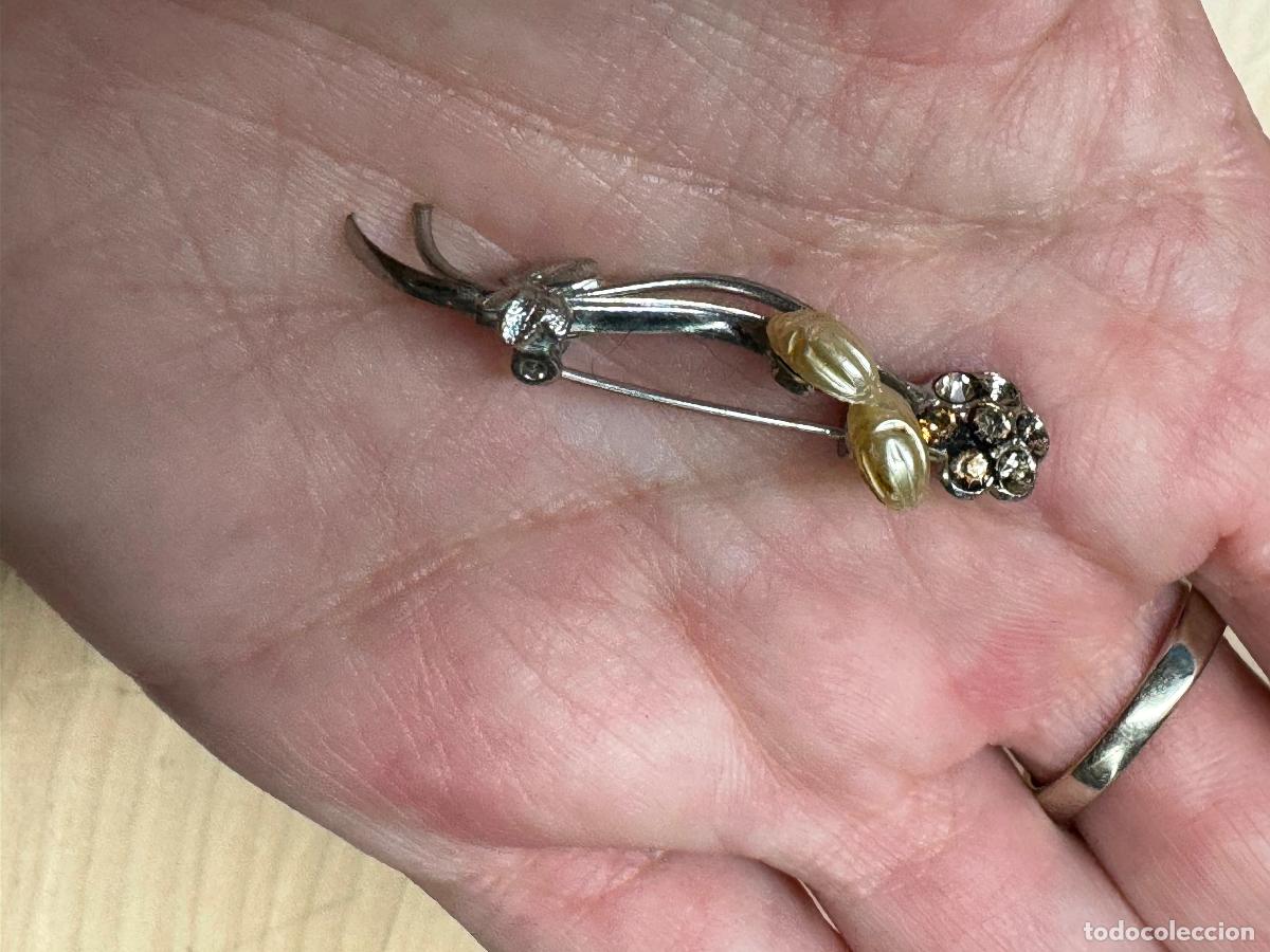 Antig&uuml;edades: PRECIOSO BROCHE PLATEADO - Foto 3