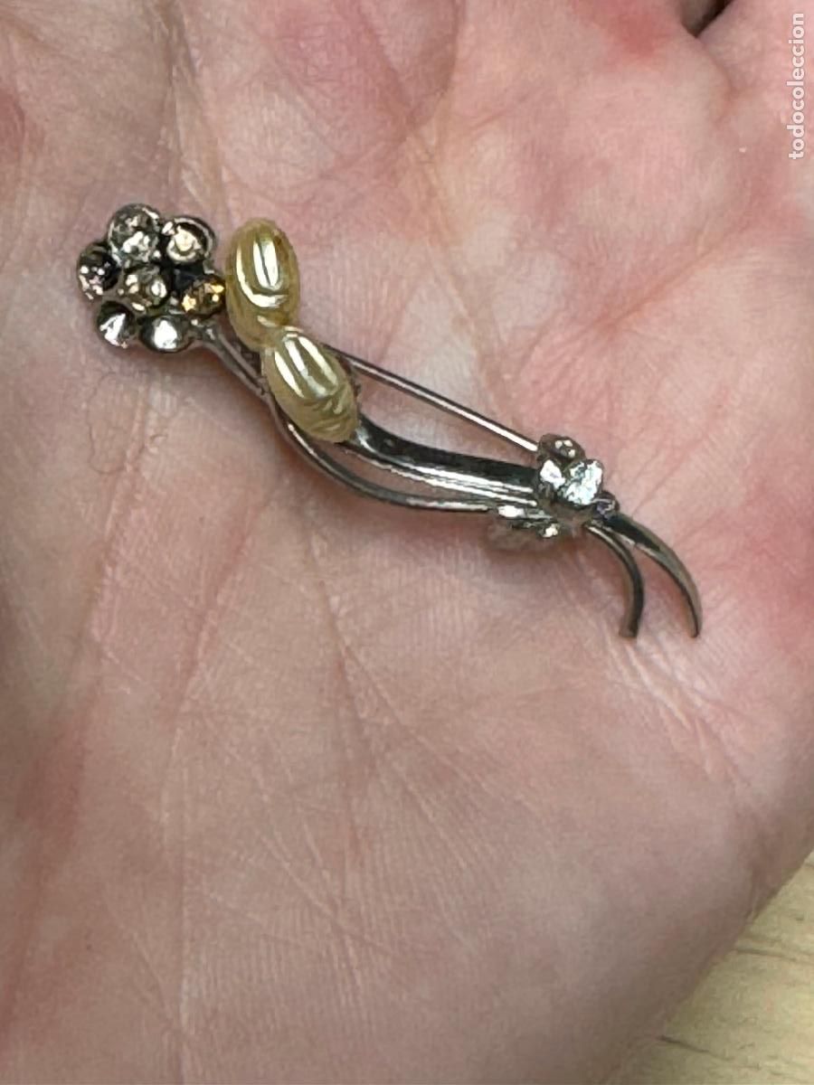 Antig&uuml;edades: PRECIOSO BROCHE PLATEADO - Foto 1