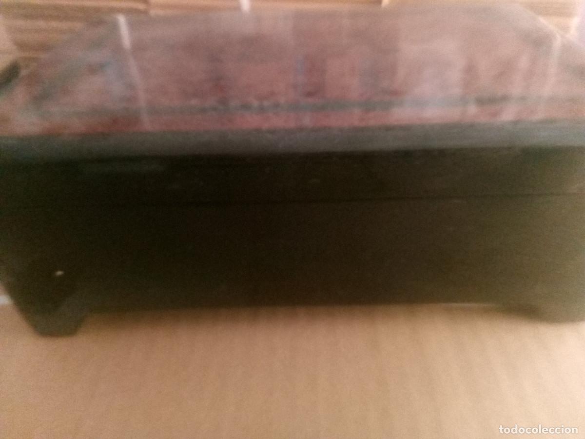 Antig&uuml;edades: CAJA JOYERO madera terciopelo - Foto 3