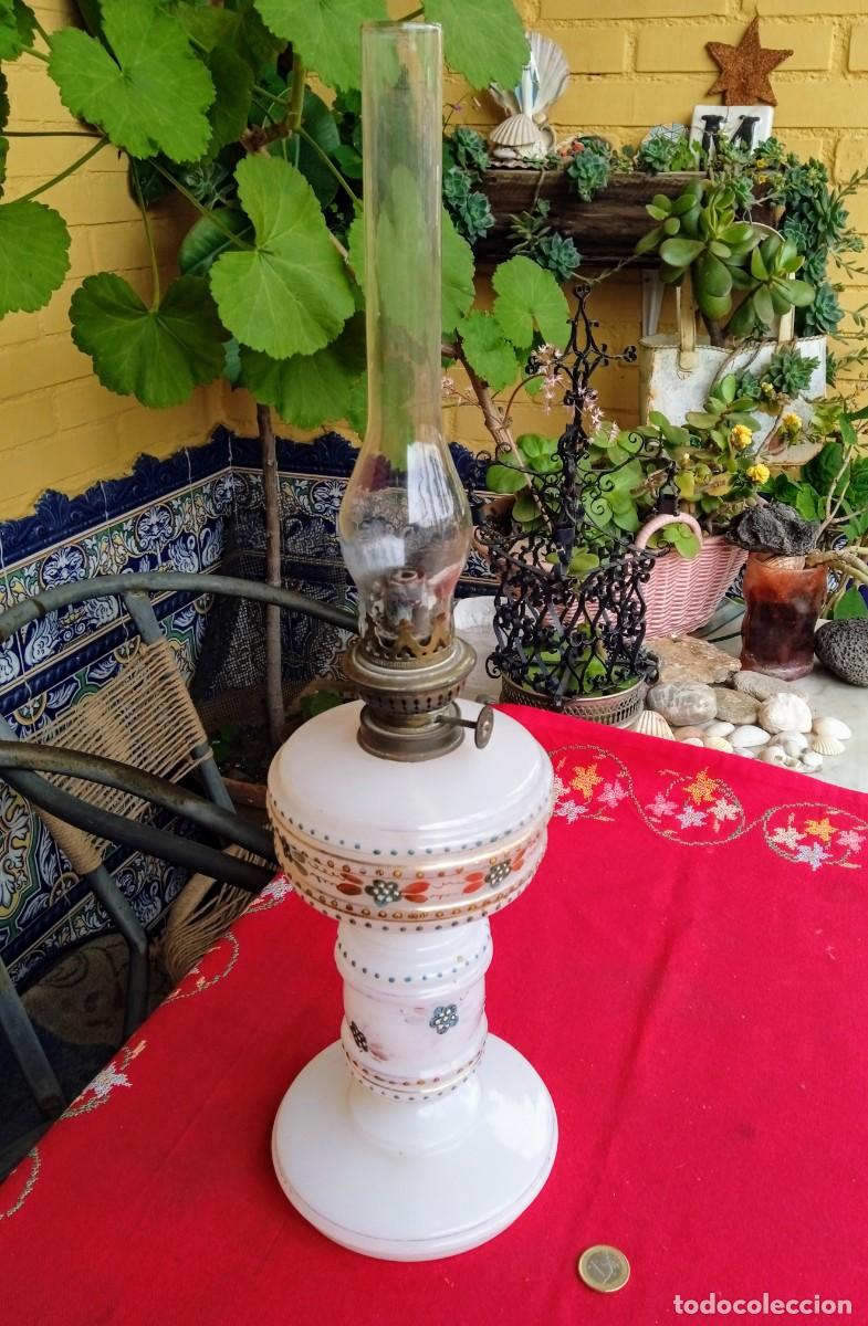Antig&uuml;edades: Quinqu&eacute; l&aacute;mpara antiguo - Foto 1