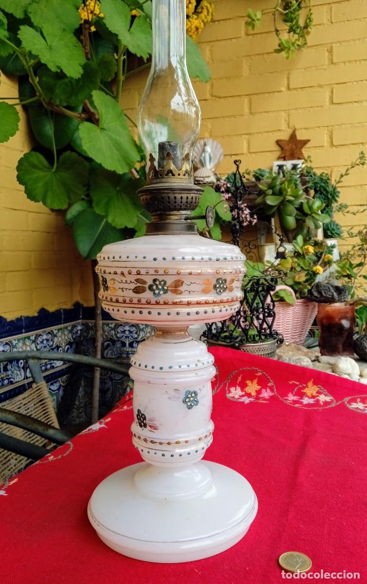 Antig&uuml;edades: Quinqu&eacute; l&aacute;mpara antiguo - Foto 2