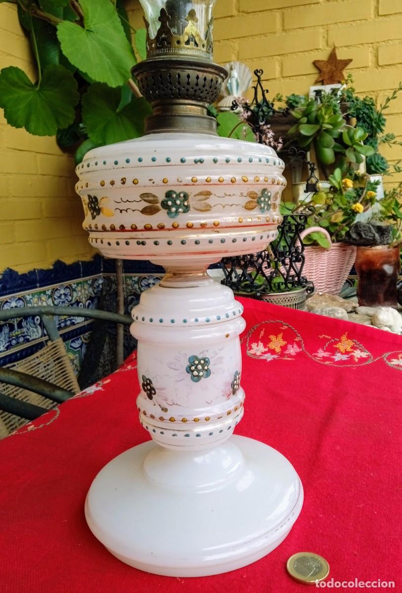 Antig&uuml;edades: Quinqu&eacute; l&aacute;mpara antiguo - Foto 3
