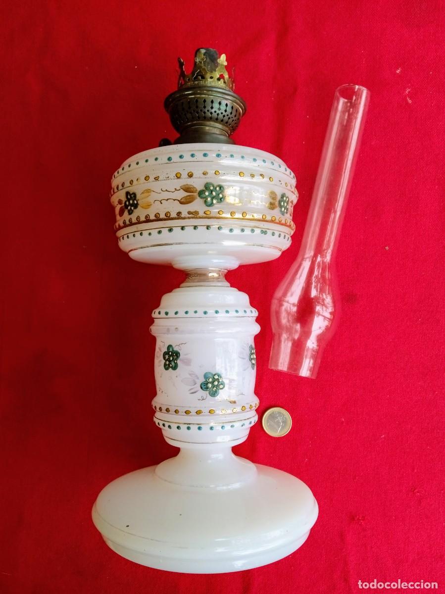 Antig&uuml;edades: Quinqu&eacute; l&aacute;mpara antiguo - Foto 4