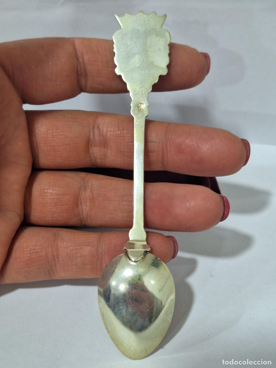 Antig&uuml;edades: Cucharilla de plata Burgos - Foto 3