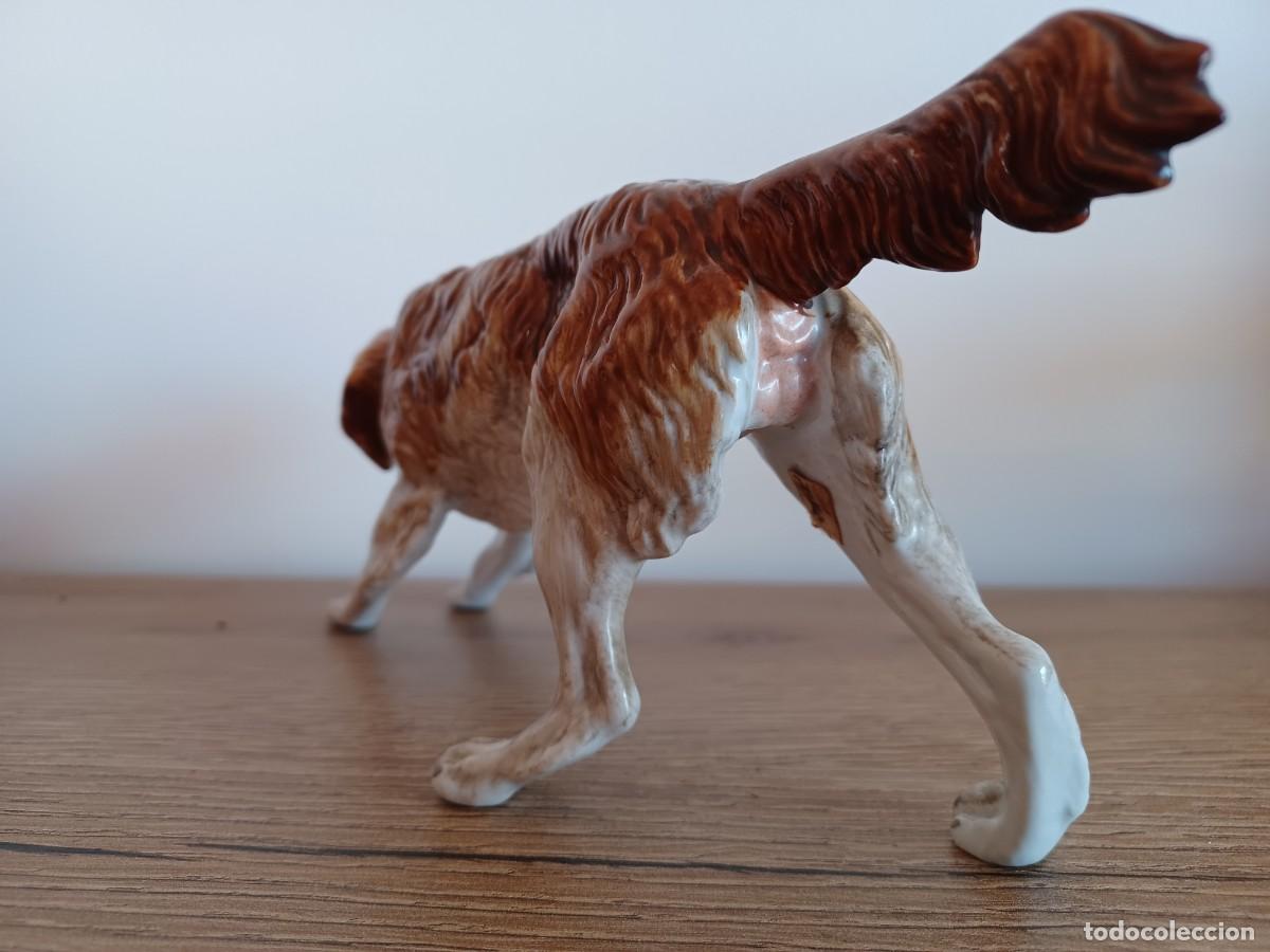 Antig&uuml;edades: Perro de caza de porcelana. - Foto 4