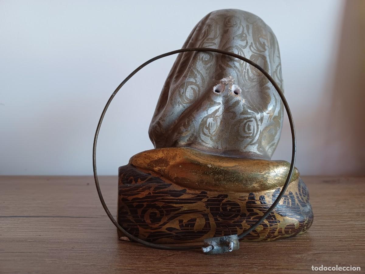 Antig&uuml;edades: Busto de yeso de la Virgen Maria. - Foto 7