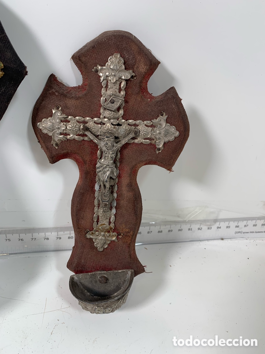 Antig&uuml;edades: 01_Lote benditeras cruces - Foto 6