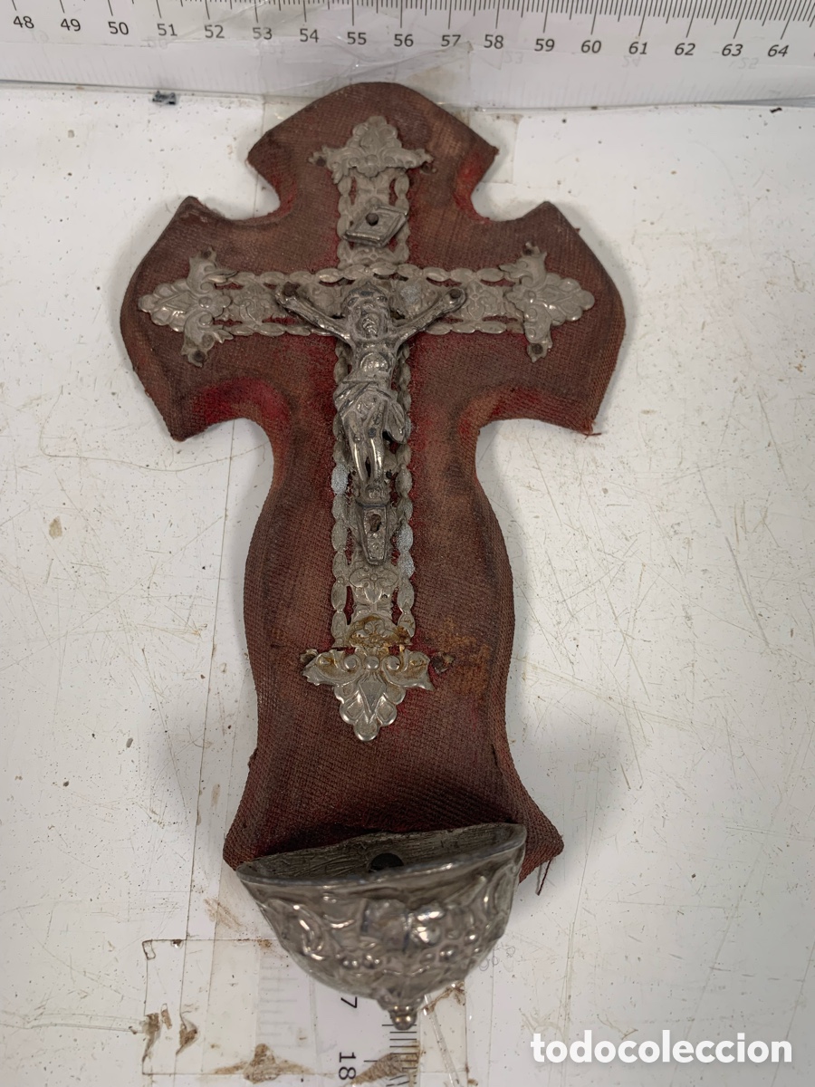Antig&uuml;edades: 01_Lote benditeras cruces - Foto 11