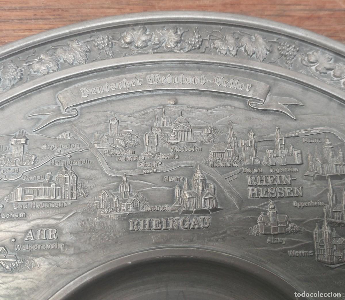 Antig&uuml;edades: PLATO DE ZINC, ALEM&Aacute;N - Foto 4