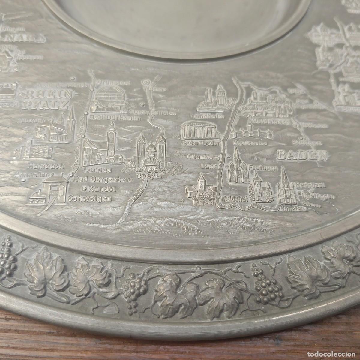 Antig&uuml;edades: PLATO DE ZINC, ALEM&Aacute;N - Foto 5