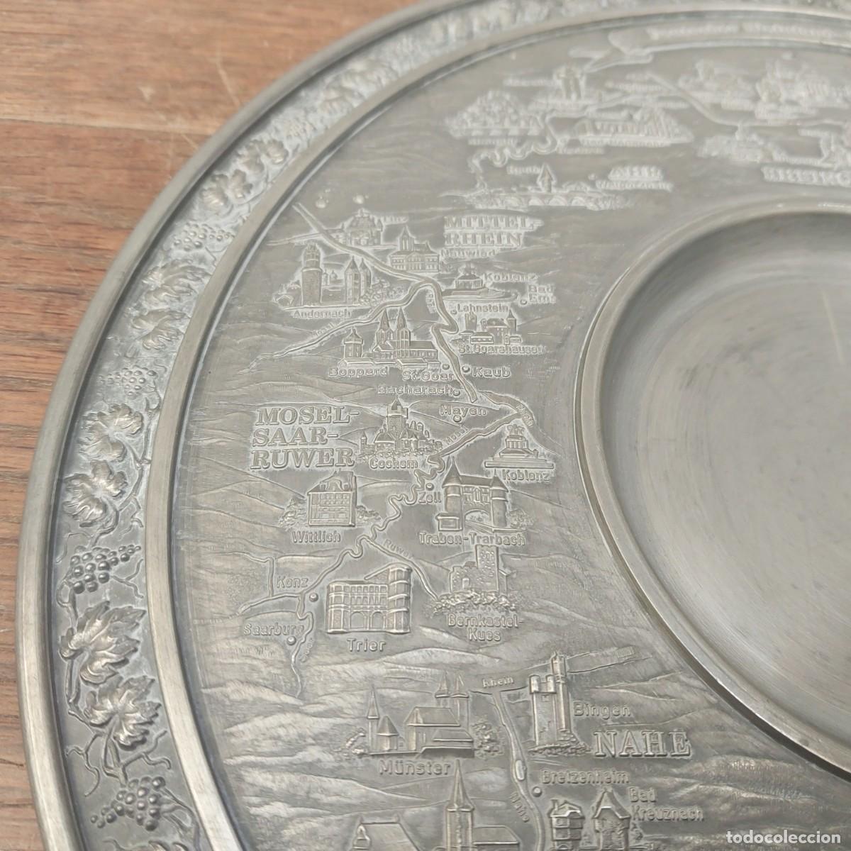 Antig&uuml;edades: PLATO DE ZINC, ALEM&Aacute;N - Foto 7