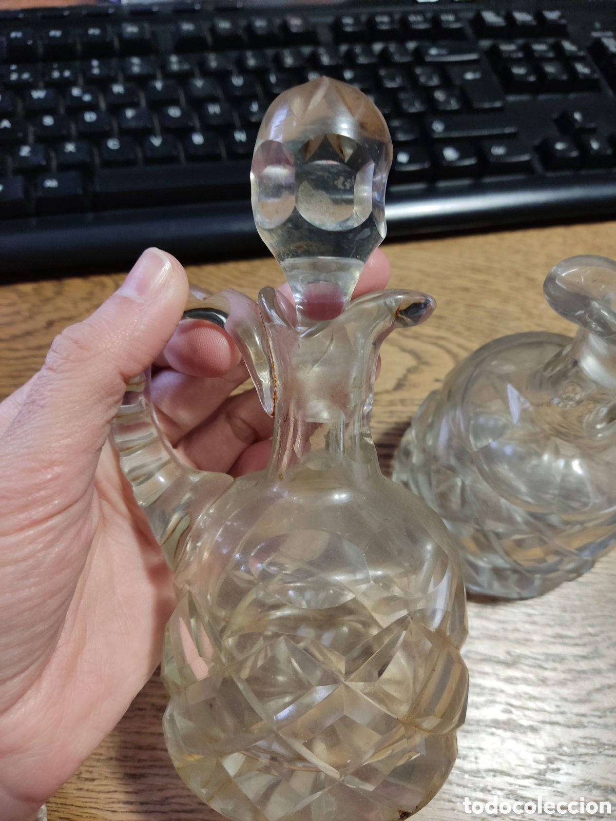 Antig&uuml;edades: Juego aceitera vinagrera antiguedad - Foto 2