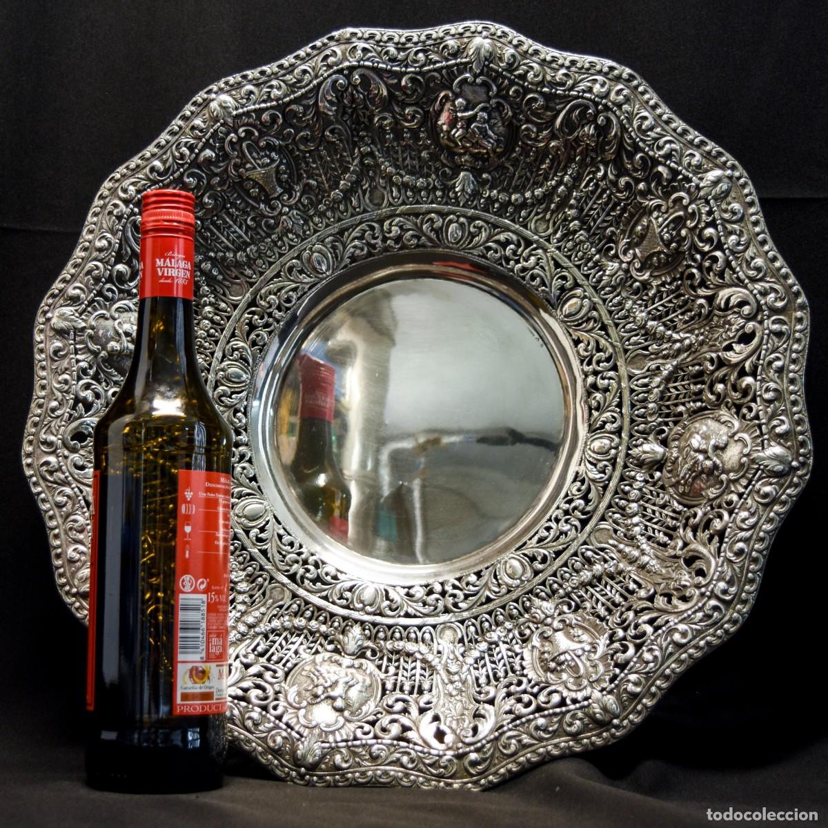 Antig&uuml;edades: Bandeja de gran tama&ntilde;o - Plata - Foto 2