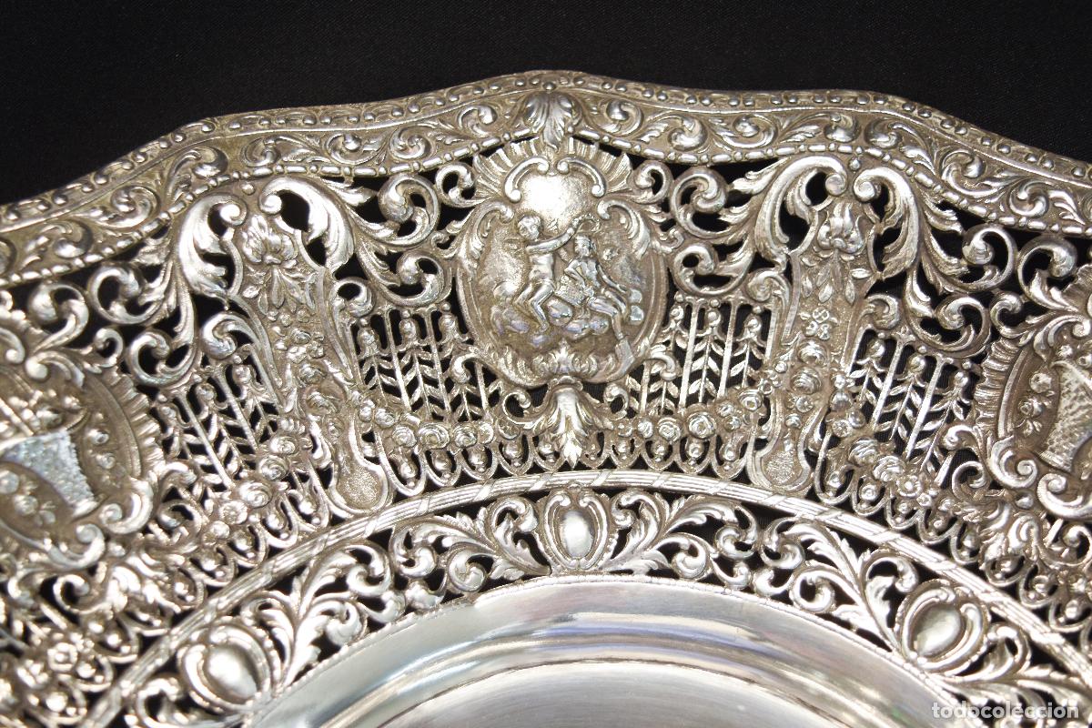 Antig&uuml;edades: Bandeja de gran tama&ntilde;o - Plata - Foto 17
