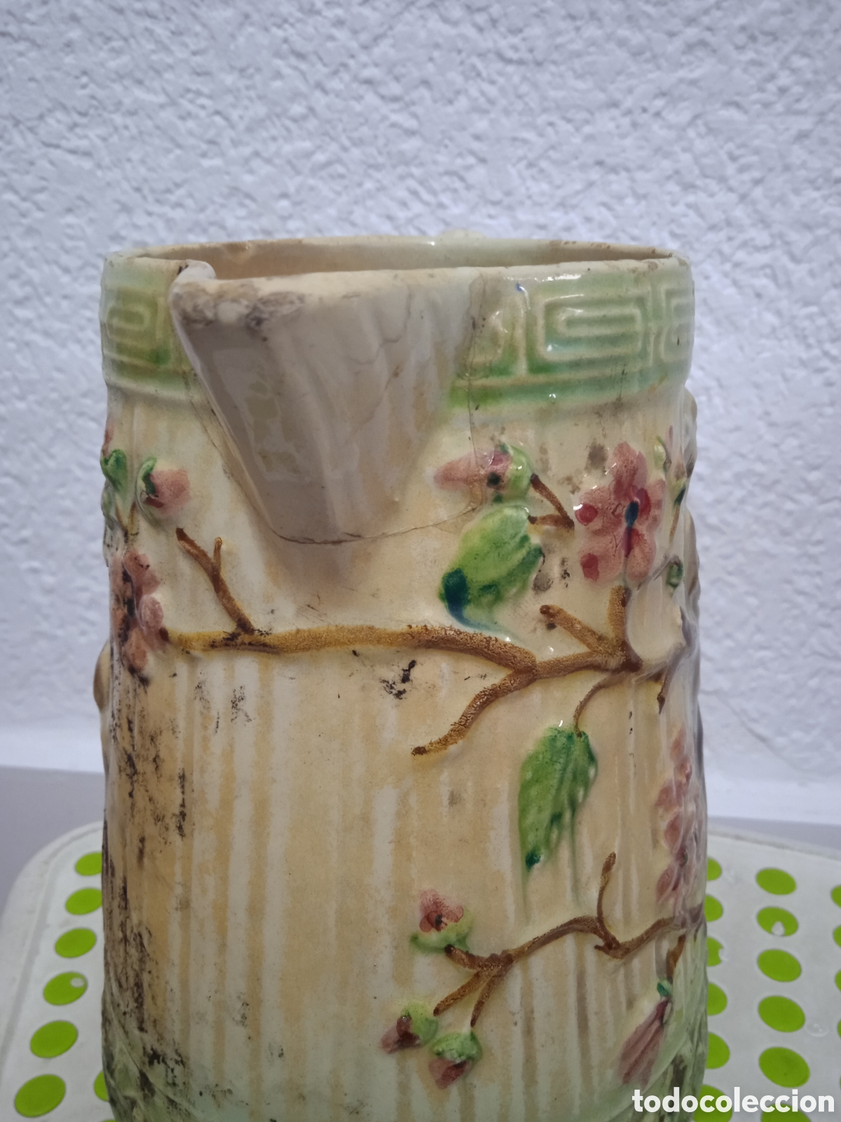 Antig&uuml;edades: Jarra mayolica firmada - Foto 3