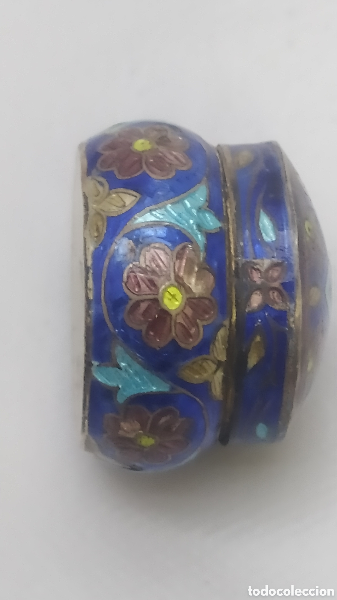 Antig&uuml;edades: Cajita de plata y esmaltes - Foto 4