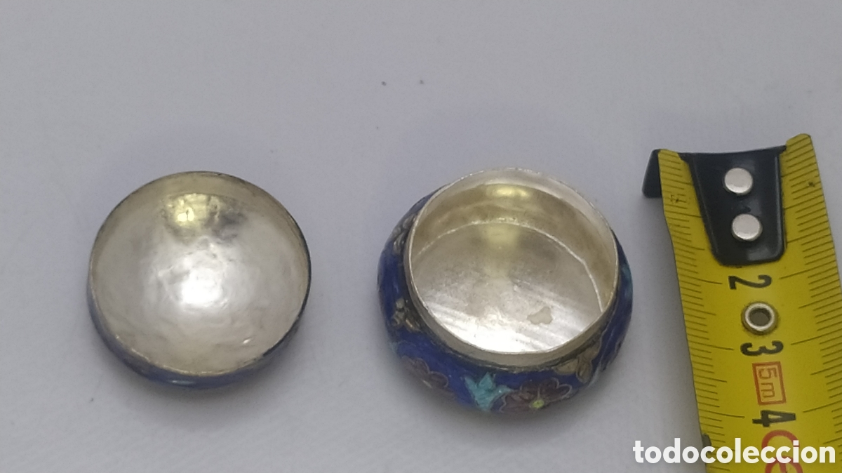 Antig&uuml;edades: Cajita de plata y esmaltes - Foto 7